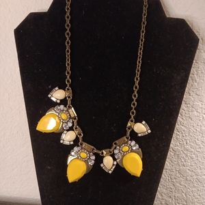 GORGEOUS Jade & Jasper Crystal/Bead 9" Drop Costume Necklace.